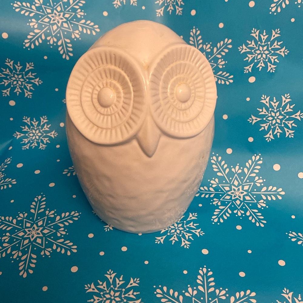 OWL FIGURINE woodland cottagecore ceramic